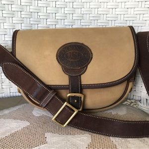 Vintage Dooney & Bourke Nubuck Saddle Bag